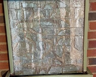 Water feature; it works and is so relaxing to hear!