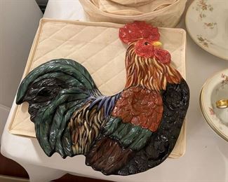 Egg plate - rooster