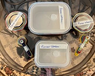 Pioneer Woman measuring cups and spoons