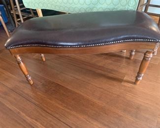 Leather bench