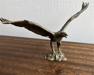 Vintage Avon 1985 Eagle Collectible Brass Eagle Figurine 