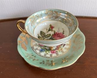 Royal Halsey Luster Glazed Teacup & Saucer 