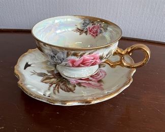 Royal Sealy China Luster Glazed Teacup & Saucer