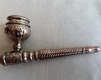 Asian Silverplated Pipe 