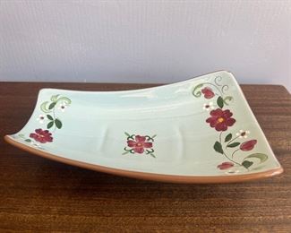 Vintage Stangl Pottery "Garland" Footed Serving Tray 