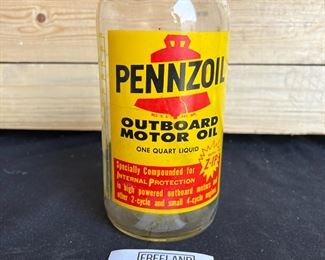 Pennzoil Outboard Motor Oil Bottle