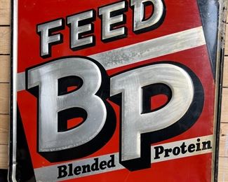 BP Feed Blended Protein advertising sign