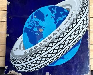 Porcelain GOODYEAR BALLOON Tire Sign