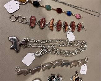 Some of the sterling silver jewelry