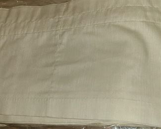 CREAM CURTAINS APPROXIMATELY 80"