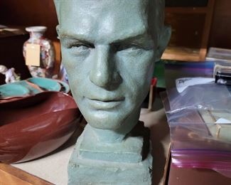 Head Study of William L. Stribling (1904-1933 ) boxer. Called "the King of the Cane Break"! He was the younger of two Stribling men who were boxers, he died due to a motorcycle accident.