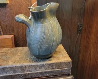 Danish small pitcher in bronze a good example of Art nouveau casting my Just Anderson of Copenhagen.