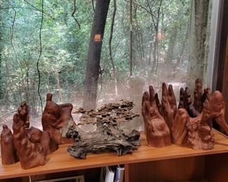 Assortment of "Natural Sculptures" Cypress Knees & Iron Wood.