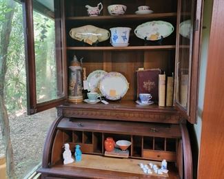 Eastlake Walnut roll top circa 1880