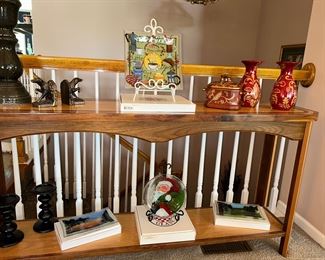 Hand made sofa table