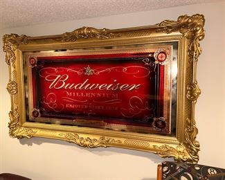 Budweiser mirror sign