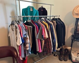 Men's and Women's clothes, shoes, boots, hats...