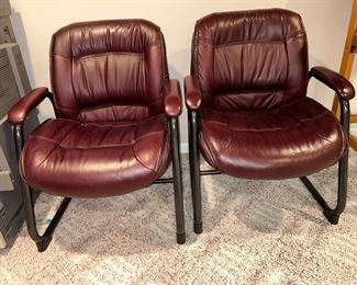 Leather like office chairs