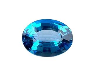 Loose 12ct Blue Topaz Oval Gemstone