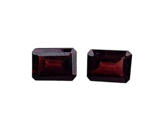 Pair of Loose Garnet Gemstones 2pt7 cts total