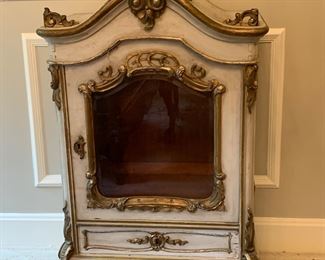 Painted Italian Reliquary cabinet 