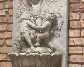 Vintage wall fountain