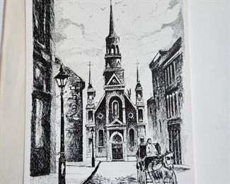 Signed ink art by Simard