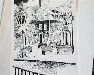 Signed ink art by Simard