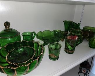 Collectible green/jade glass