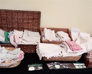 Tons of Beautiful Linens