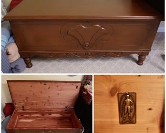 Beautiful Footed Antique Cedar Chest