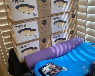 New in box light fixtures 