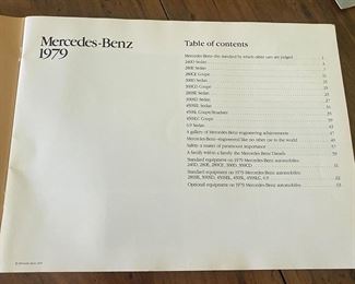 1979 Mercedes Benz Manuals