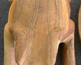 Carved Wooden Frog