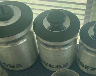 Vintage Aluminum Canister Set
