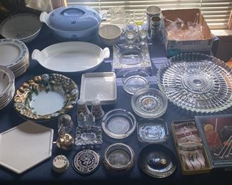 Assorted Ashtrays and Glassware