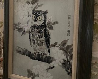 Oriental Owl and Bird Prints