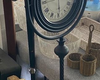 Metal Standing Clock