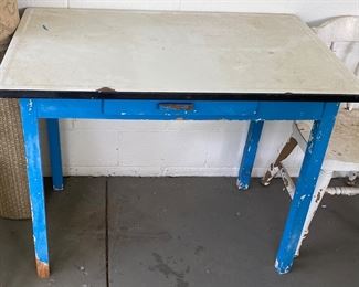 Enamel Top Table