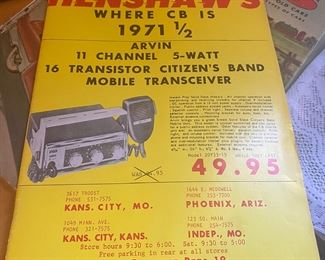 1971 Henshaw CB Catalog