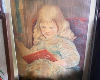 Old Alice in Wonderland Print