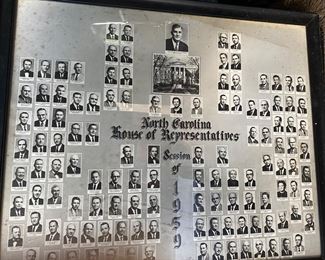 1959 N.C. House of Representatives Framed Photographs