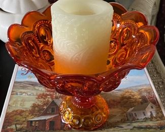 Amberina Glass Bowl