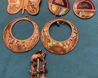 Assorted Mexican Silver Jewelry