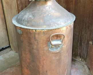 Antique copper milk jug