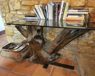 Rustic console table