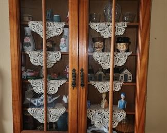 Curio wall cabinet