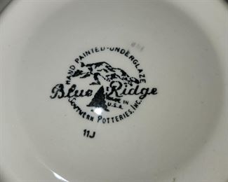 Large Blue Ridge china set