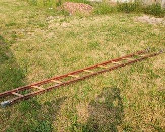 Antique Fireman's collapsible ladder