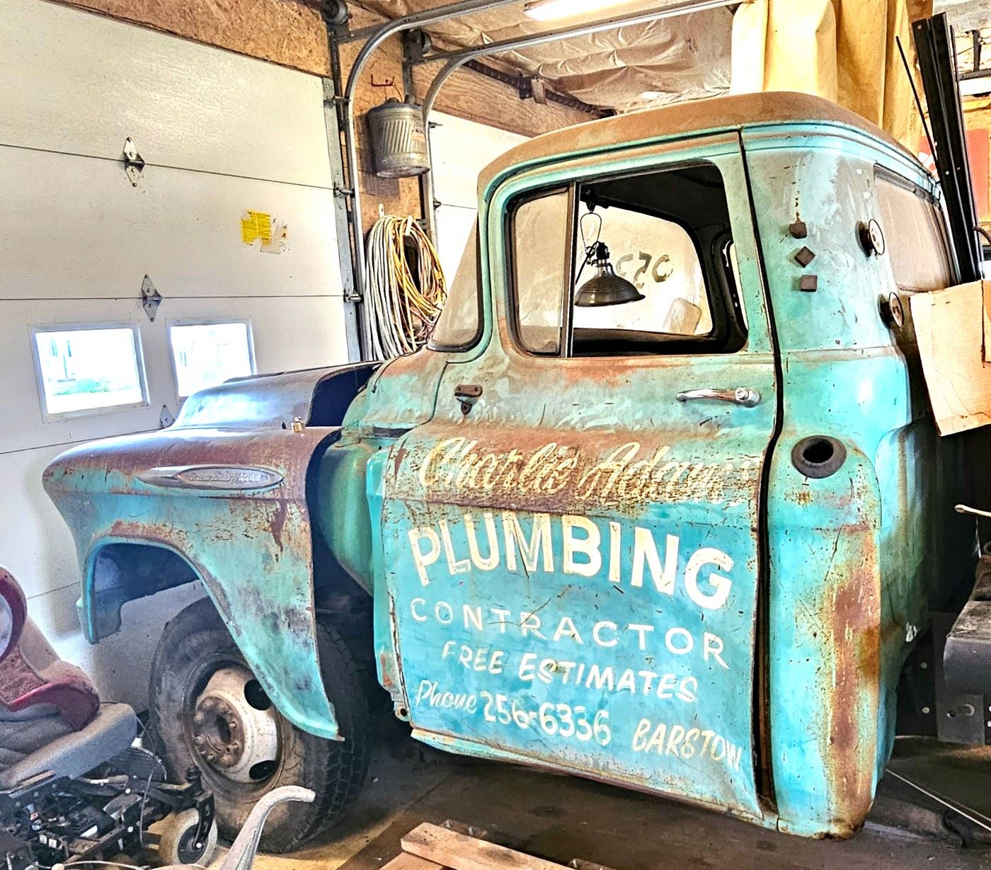 1 of 29 pictures - 1957 Chevy 3600 truck! Has original advertisement on both doors. This is most likely a part truck but the cab is in relatively good condition has a 454 motor with original transmission (titled & clear) 60762 miles. Lots of spare parts that will go with vehicle. Asking price is $5000.00 must sell by 11 am Sunday! Entertaining all offers! *** This is a pre-sale item! Contact Bill at 419-360-2636 for questions or to see the truck ***